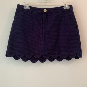 This is a navy blue skirt.